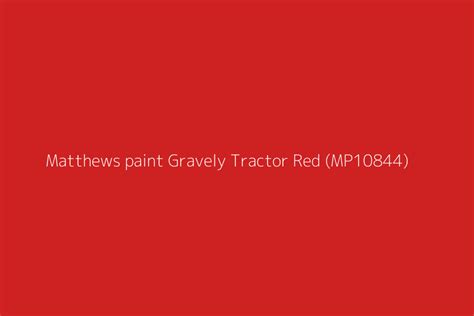 Gravely Red Paint Code