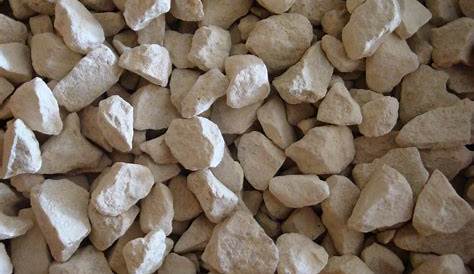 Graviers pierre naturelle Calcaire blanc, 6/16mm, 25 kg