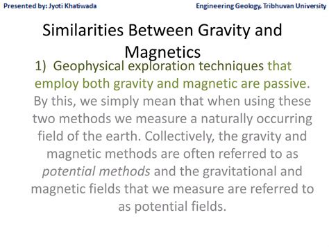 Gravity and Magnetics