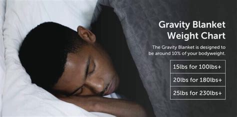 Gravity Blanket Weight Chart