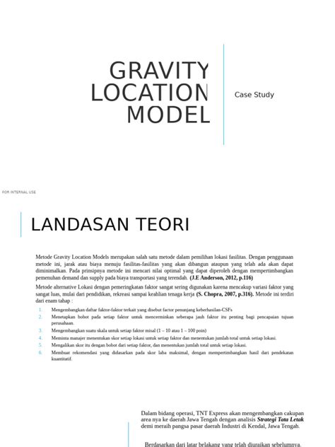 Gravity Location Model Example