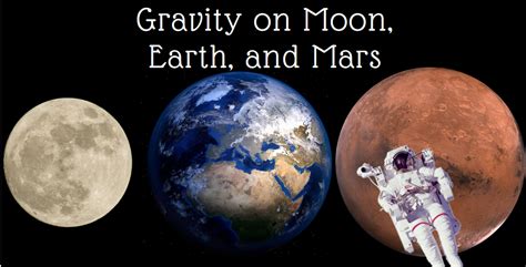 Gravity Of Mars And Moon