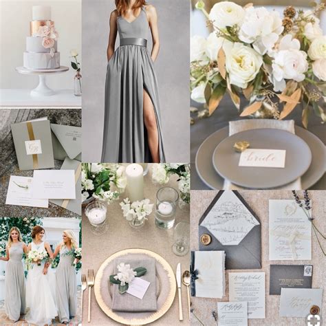 grey and gold wedding Google Search Rose gold wedding decor, Gold