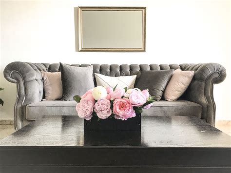 Incredible Gray Couch With Pink Pillows With Low Budget