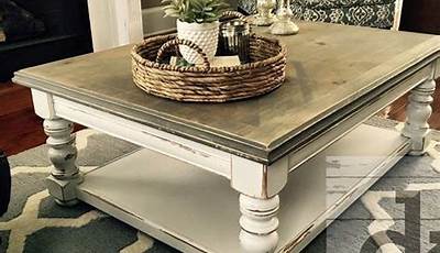 Gray Distressed Coffee Table Diy