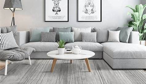 Contemporary Living Room Dark Grey Flooring The Best Wood Furniture