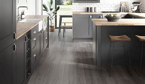 Loft Dark Grey Laminate Flooring Grey laminate flooring kitchen