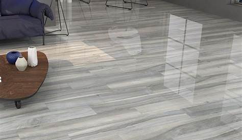 Athos Gray Polished Porcelain Tile 24 x 48 100652874 Floor and Decor