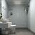 gray tile bathroom wall color