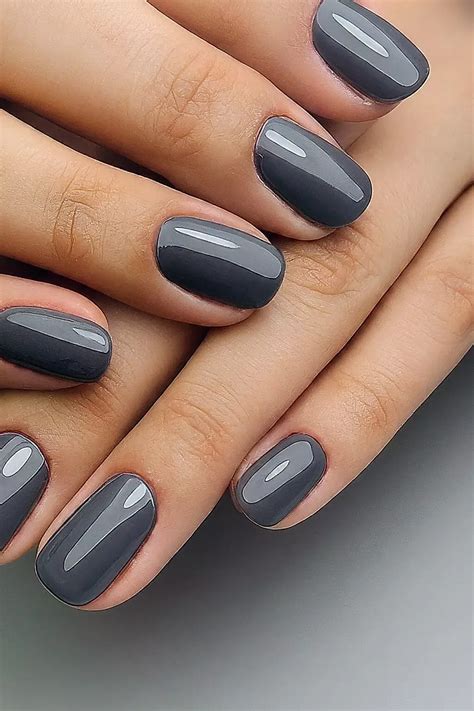 Gray And Yellow Fall Nails