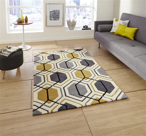 gray and yellow rug 8x10