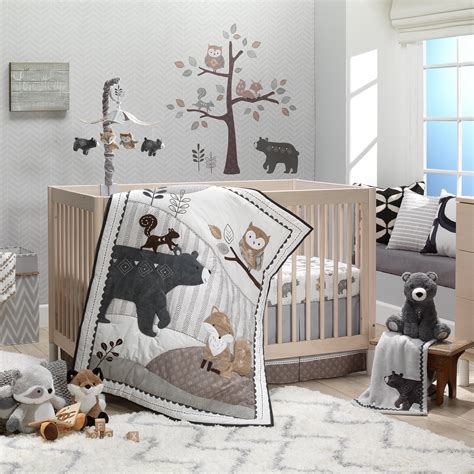 Gray Baby Bed Set