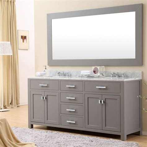 Gray Bathroom Double Vanity