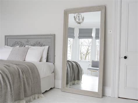 Gray Bedroom with Mirrors
