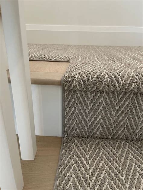 Gray Carpet Runner Stairs
