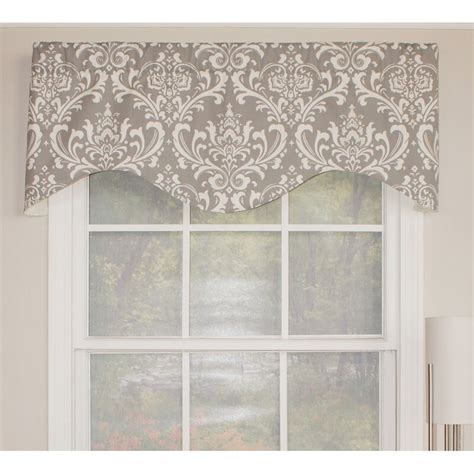 Gray Damask Valance