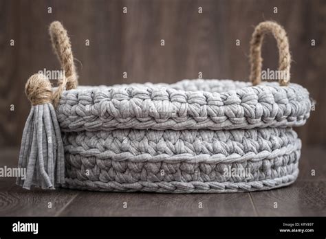 Gray Decorative Basket