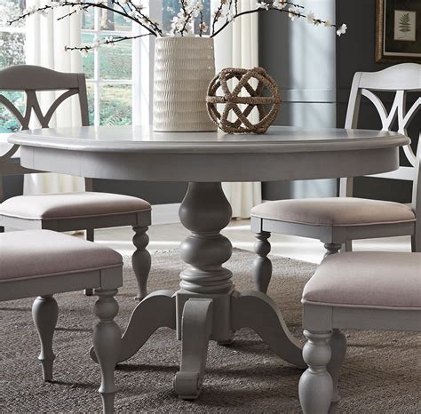 Gray Dining Table Round
