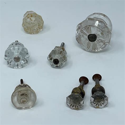 Gray Glass Drawer Pulls