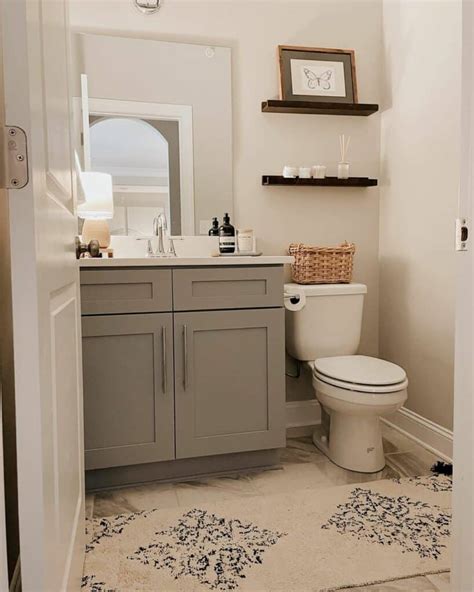 Gray Half Bathroom Ideas