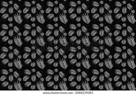 Gray Leaf Pattern Wallpaper
