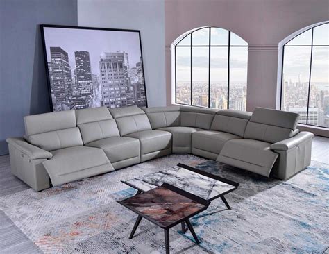 Gray Leather Sectionals