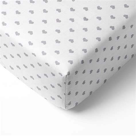 Gray Muslin Crib Sheet