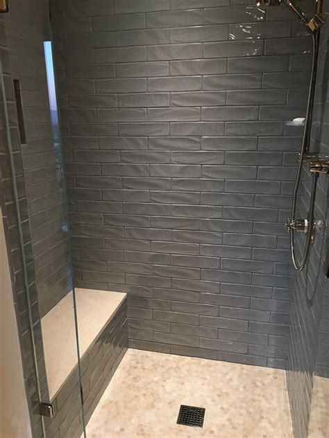 Gray Shower Wall Tile