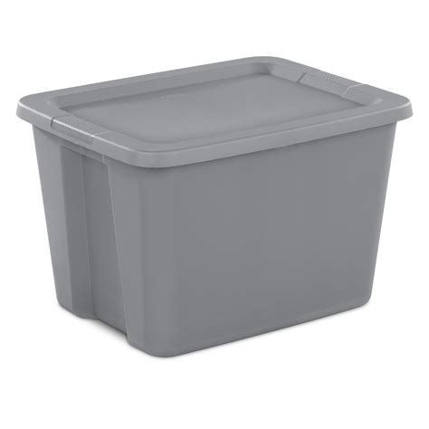 Gray Storage Box With Lid