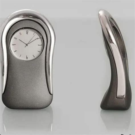 Gray Table Clock