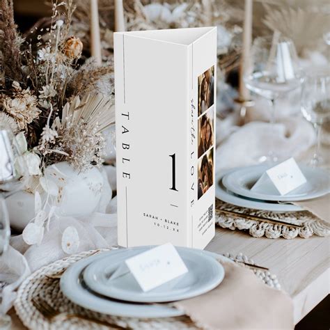 Gray Table Numbers For Wedding