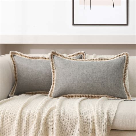 Gray Throw Pillow Covers