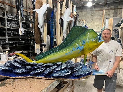 Gray Trophy Fish Mounts