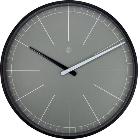 Gray Wall Clock Large