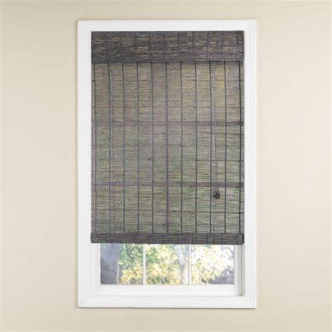gray wash norwood bamboo rollup blind