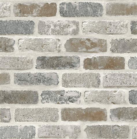 Gray White Brick Wallpaper