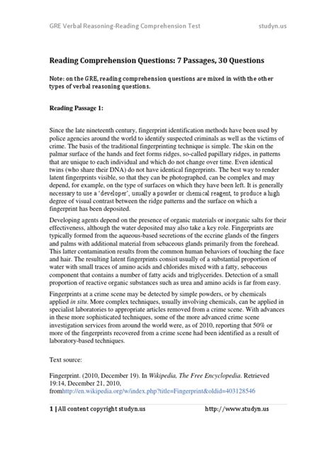 +14 Gre Reading Comprehension Practice Pdf Update