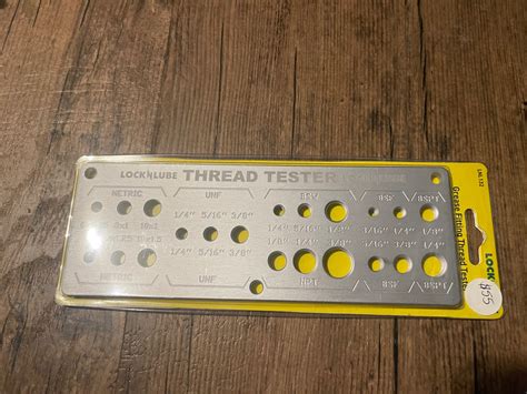 Grease Fitting Thread Tester