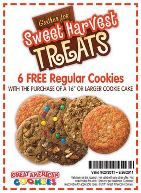 Never Miss Out On Great American Cookie Coupons Again