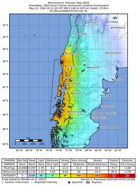 great chilean earthquake magnitude