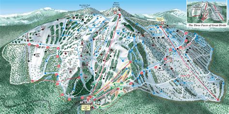 great divide ski area trail map