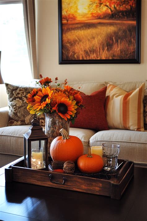 Great Room Fall Decor