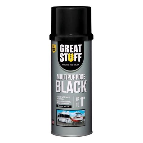 great stuff spray foam black