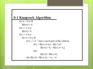 greedy algorithm for 0 1 knapsack problem