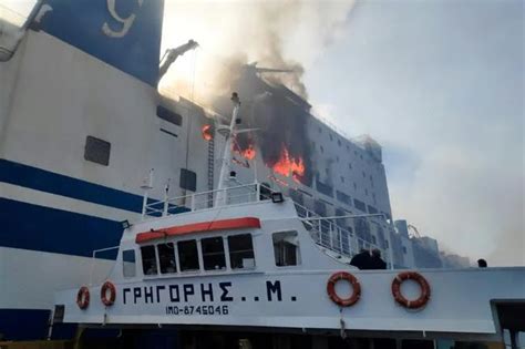 greek ferry fire cause