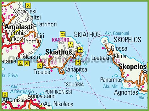 greek islands map skiathos