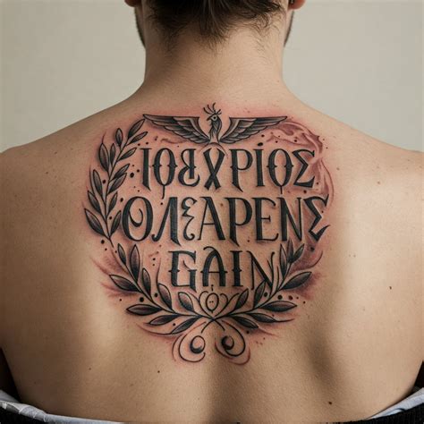 Greek Script Tattoos