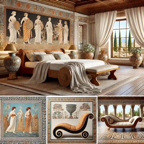 Greek Style Bedroom Design