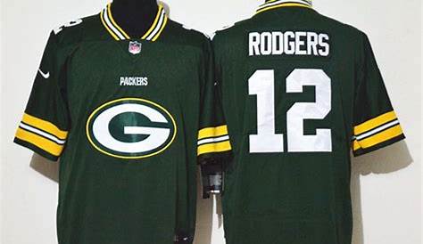 NFL Green Bay Packers Aaron Rodgers #12 Green Jersey Sz 44 by Nike EUC