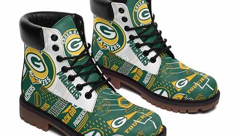 Green Bay Packers Womens Crystal Accent Cowboy Boots - Brown - Fanatics.com